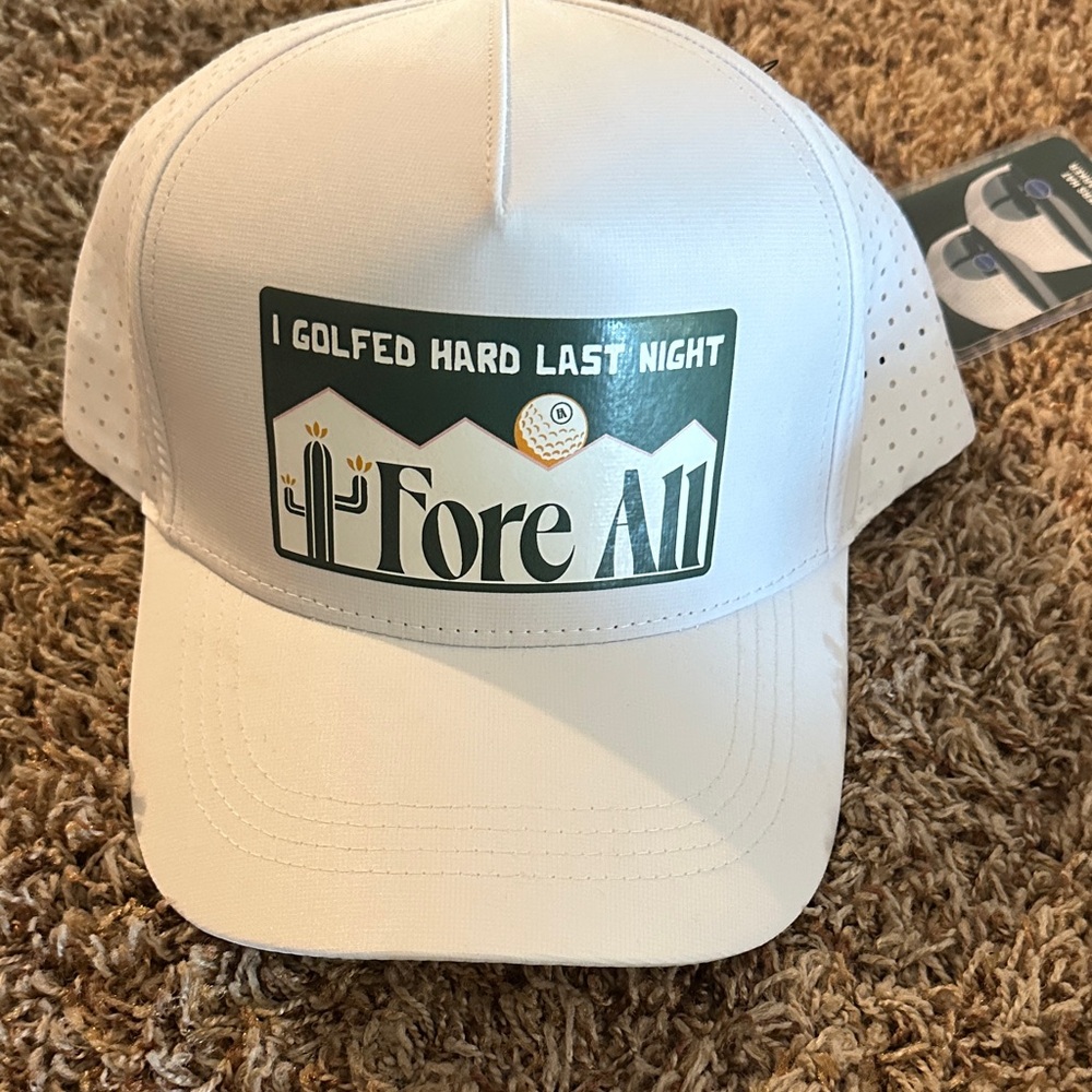 White Golf Party Hat